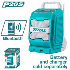 TOTAL ΡΑΔΙΟΦΩΝΟ ΜΠΑΤΑΡΙΑΣ ΛΙΘΙΟΥ 20V (TJRLI2001) TOTAL ΡΑΔΙΟΦΩΝΟ ΜΠΑΤΑΡΙΑΣ ΛΙΘΙΟΥ 20V (TJRLI2001)